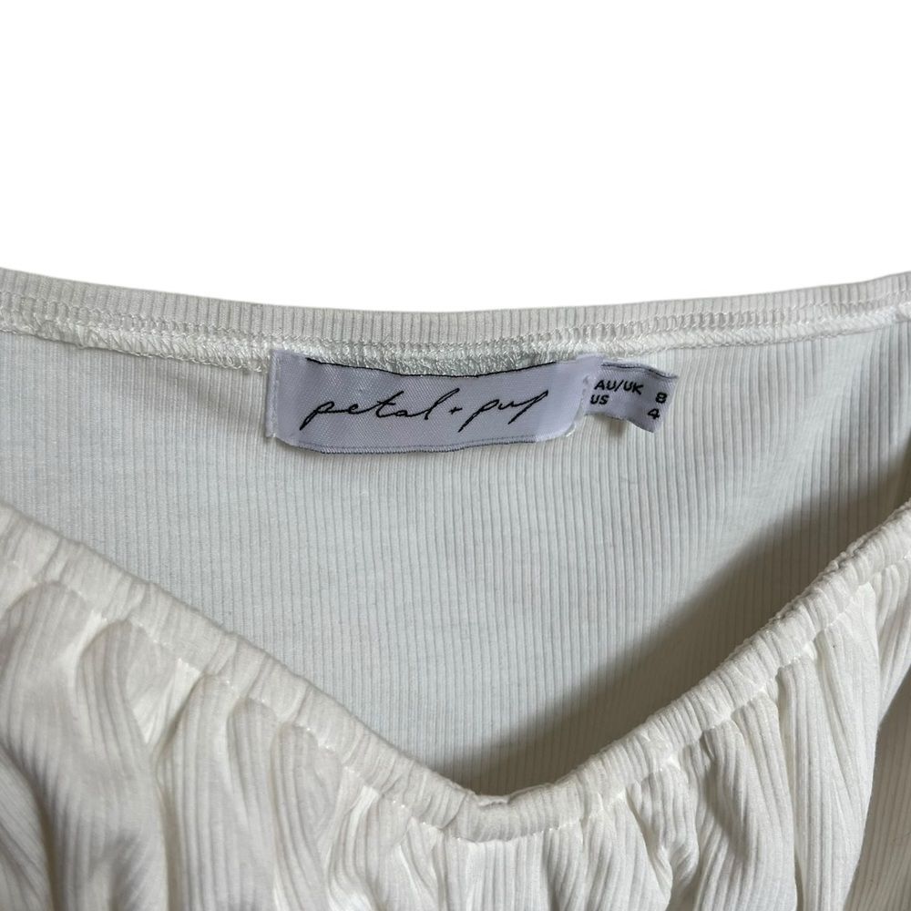 Petal + Pup Long Sleeve White Blouse Size 4 - Picture 5 of 6